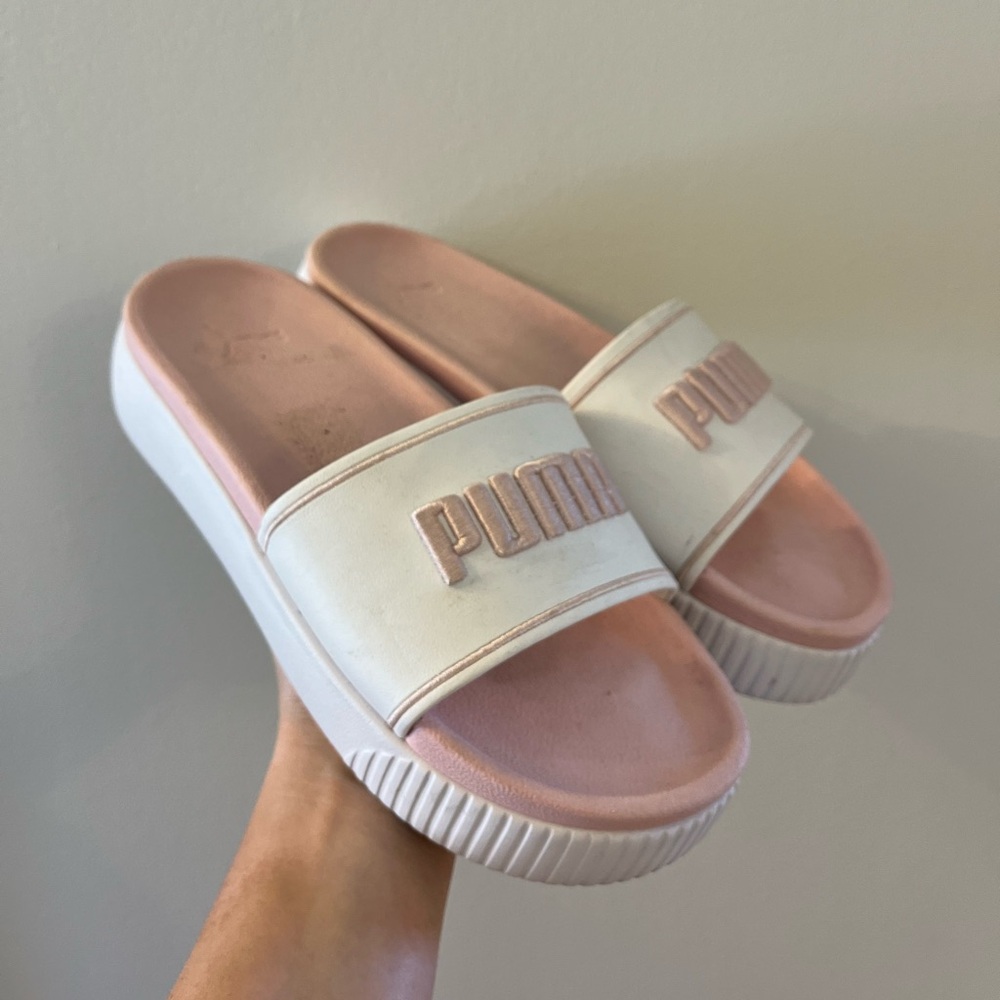 Puma platform sandals size 9